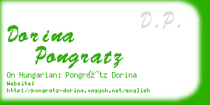 dorina pongratz business card